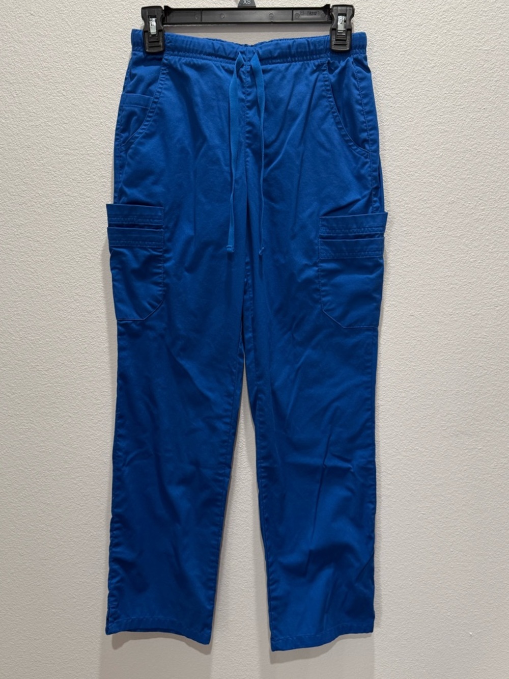 Butter Soft Stretch Scrub Pants XS Petite Royal Blue 10 Pocket